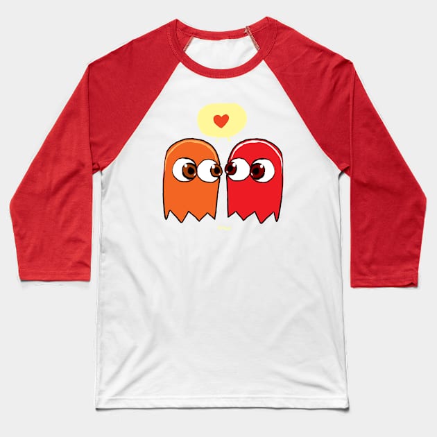 Ghost Love Baseball T-Shirt by Samax